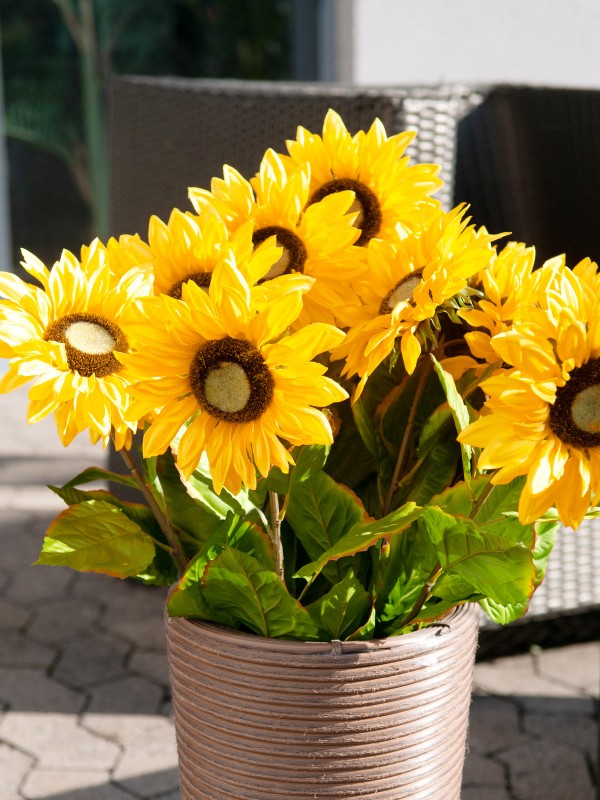 Europalms Sonnenblume Kunstpflanze 70cm 