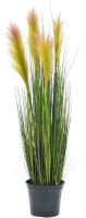 EUROPALMS Herbe  plumes, artificielle, ros, 90cm