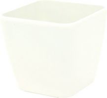 EUROPALMS Pot dco LUNA-20, rectangulaire, blanc