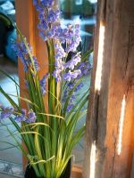EUROPALMS Bellflower, fleur artificielle, violet, 105cm