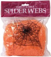 EUROPALMS Halloween Spinnennetz orange 100g UV-aktiv