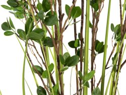 EUROPALMS Arbuste  feuilles persistantes avec gazon, plante artificielle,