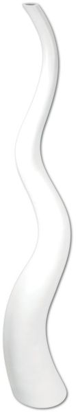 EUROPALMS Designvase WAVE-150, weiß