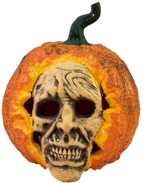 EUROPALMS Halloween Totenkopf-Kürbis, 26cm