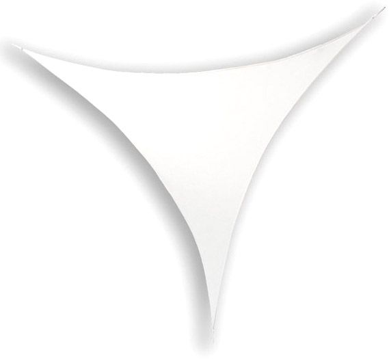 Stretch Shape Triangle 375cm x 250cm, White