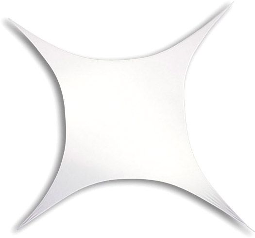 Stretch Shape Square 185cm x 125cm, White