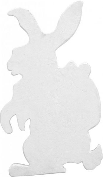 EUROPALMS Silhouette Osterhase, weiß,  60cm