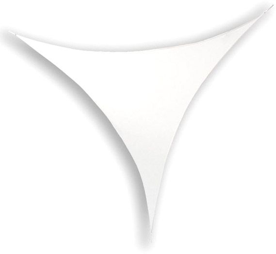 Stretch Shape Triangle 250cm x 125cm, White