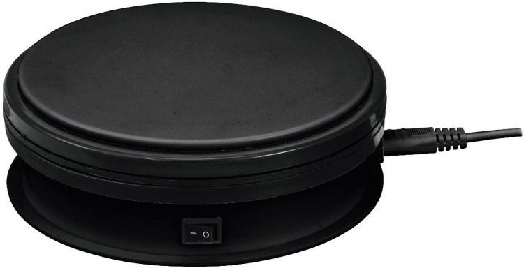 EUROPALMS Drehteller 15cm bis 5kg schwarz