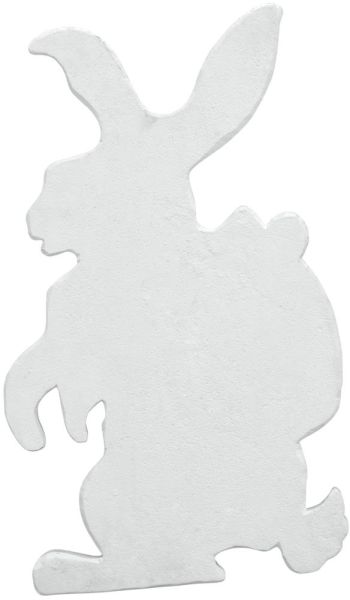 EUROPALMS Silhouette Osterhase, weiß,  60cm