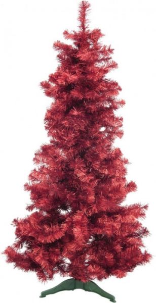 EUROPALMS Tannenbaum FUTURA, rot-metallic, 180cm