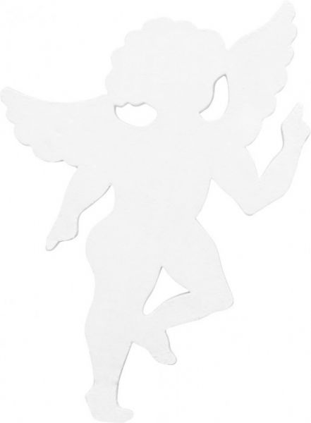 EUROPALMS Silhouette Engel, weiß, 60cm