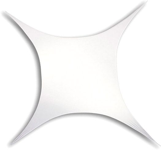 Stretch Shape Square 375cm x 250cm, White