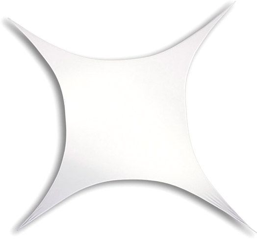 Stretch Shape Square 250cm x 250cm - White