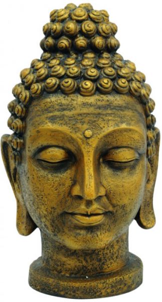 EUROPALMS Buddhakopf, antik-gold, 75cm